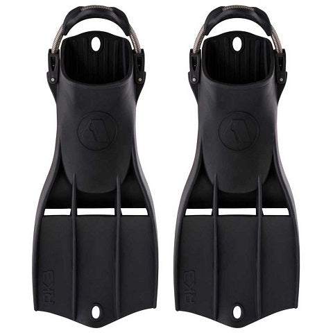 Pinne Apeks RK3 in gomma per uso militare e subacquei professionisti, pala corta e larga, design antivortice, resistente ad alte temperature
