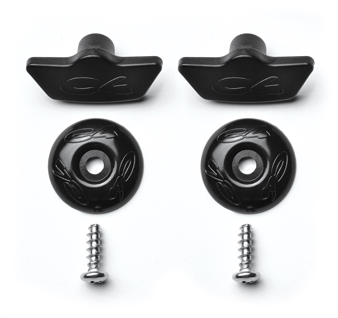Kit viti di ricambio/assemblaggio per scarpette C4 400  Nella confezione: 2 tasselli in plastica, 2 viti autofilettanti in inox, 2 rondelle in plastica.
