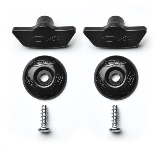 Kit viti di ricambio/assemblaggio per scarpette C4 400  Nella confezione: 2 tasselli in plastica, 2 viti autofilettanti in inox, 2 rondelle in plastica.