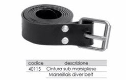 Cintura Sub Abyss Star In gomma Marsigliese fibbia Inox