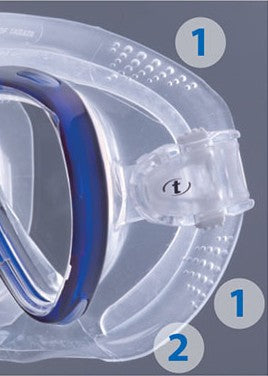 Maschera Tusa Freedom HD Mask M1001 QBBK